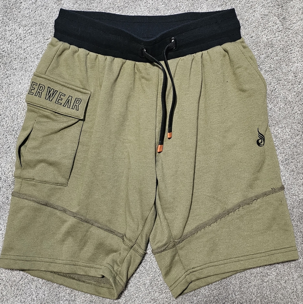 Ryderwear Green and Black Athletic Shorts Lightweight Design